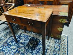 Georgian mahogany side table Thumbnail 3