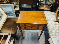 Georgian mahogany work table Thumbnail 2