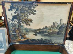 Georgian mahogany work table Thumbnail 3