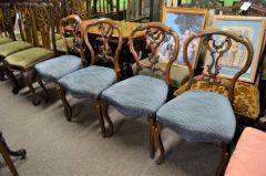 Set of four walnut chairs Thumbnail 2