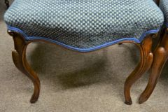 Set of four walnut chairs Thumbnail 4
