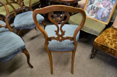Set of four walnut chairs Thumbnail 3