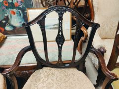 Pair victorian armchairs Thumbnail 2