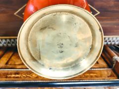 Korean metal with mother of pearl vase Thumbnail 4
