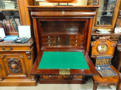 19th century mahogany desk / cabinet Thumbnail 3