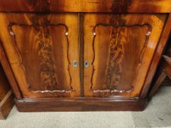 19th century mahogany desk / cabinet Thumbnail 4