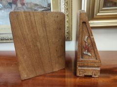 Pair of wooden chinese carved bookends Thumbnail 4