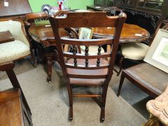 Victorian oak rocking armchair Thumbnail 3