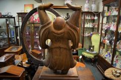 Large carved wooden buddha Thumbnail 3
