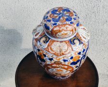 19th century chinese imari jar / vase & cover  Thumbnail 4