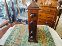 Large mahogany 1940s desk calander  Thumbnail 2
