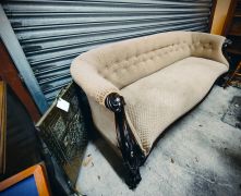 Victorian mahogany couch / settee Thumbnail 2