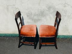 Pair of georgian mahogany bar back chairs Thumbnail 3