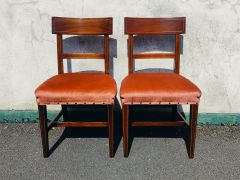 Pair of georgian mahogany bar back chairs Thumbnail 3