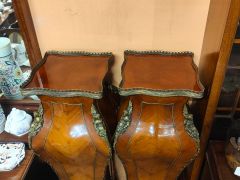 Pair of walnut pedestals with ormolu mounts Thumbnail 2