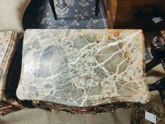 Pair of marble top pedestals Thumbnail 4