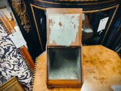Oak tea caddy scuttle with scoop Thumbnail 3