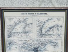19th century framed irish ports map Thumbnail 2