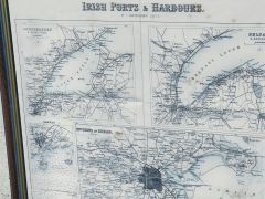 19th century framed irish ports map Thumbnail 3