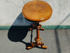 Victorian burr walnut side table Thumbnail 4