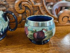 Three piece silver rimmed moorcroft tea set Thumbnail 4