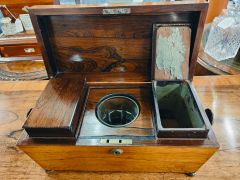 Victorian rosewood tea caddy Thumbnail 4
