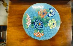 Chinese Clossonie jar & lid Thumbnail 3