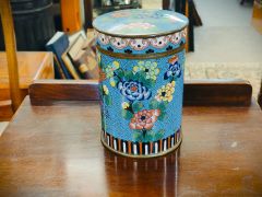 Chinese Clossonie jar & lid Thumbnail 4