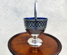 Sterling silver basket with liner Thumbnail 2
