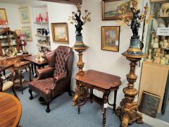 Pair of bronze candelabra & gilt torcheres  Thumbnail 2