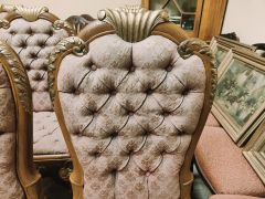 Set of eight painted gilt chairs Thumbnail 3