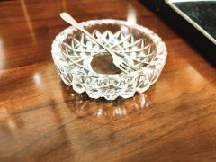Pair of cased cut glass dishes & silver forks Thumbnail 4