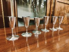 Set of six silver miniature goblets Thumbnail 3