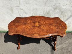 Victorian burr walnut side table Thumbnail 2