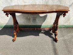 Victorian burr walnut side table Thumbnail 4