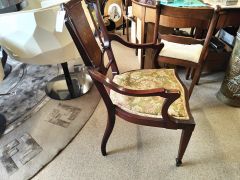 Edwardian mahogany armchair Thumbnail 3