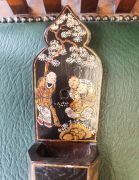 Chinese wooden laquered / painted  wall hanger Thumbnail 3