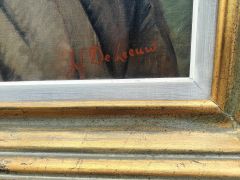 Framed signed oil on canvas Thumbnail 3