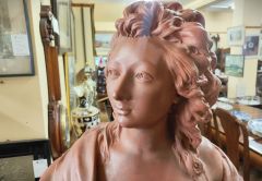 French terracotta head / bust Thumbnail 2