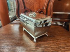 Silver london tea caddy Thumbnail 2