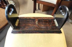 Coromandel & brass book slide with porcelain cherubs  by howell james & Co , regent street london Thumbnail 4