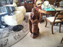 Carved oak biblical figure Thumbnail 3