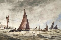 Gilt framed watercolour by thomas bush hardy Thumbnail 2