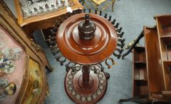Victorian mahogany billiard cue stand  Thumbnail 2