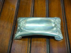 Victorian silver desk tray Thumbnail 4