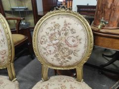 Pair of gilded wood side chairs  Thumbnail 2