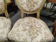 Pair of gilded wood side chairs  Thumbnail 4