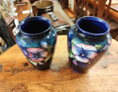 Pair of moorcroft vases Thumbnail 2
