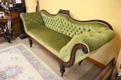 19th century mahogany double ended settee Thumbnail 2