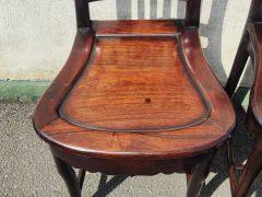 Pair of chinese cherrywood  side chairs Thumbnail 4